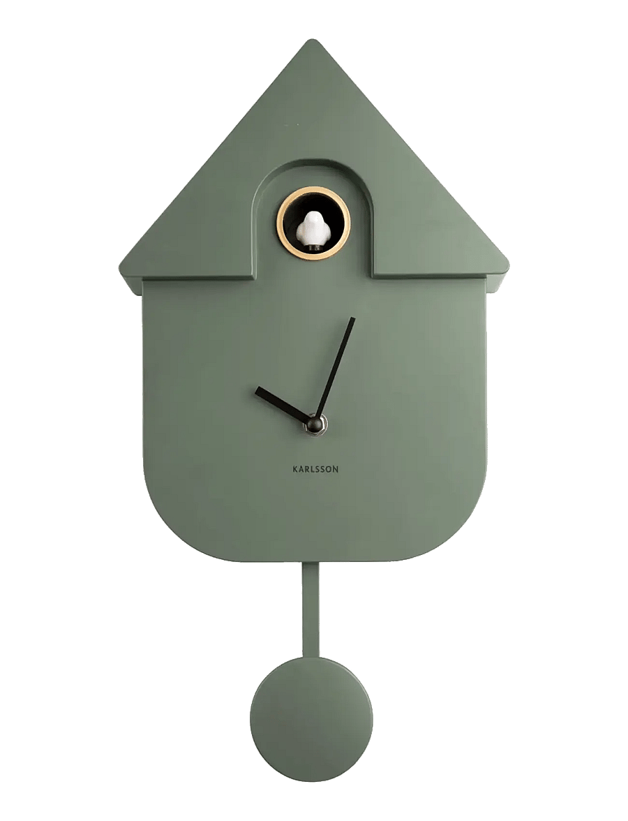 KARLSSON - Wall clock Modern Cuckoo ABS metallic 1014 - wanduhren - metallic jungle green - 2