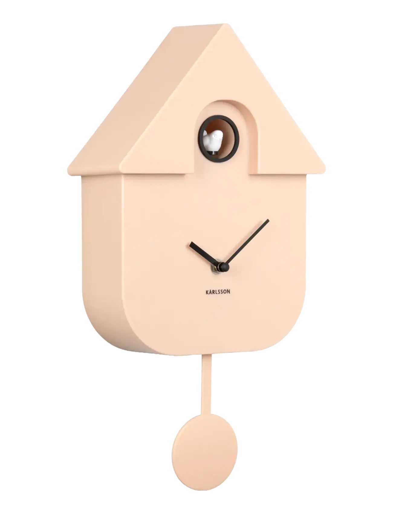 KARLSSON Wall clock Modern Cuckoo ABS metallic 1014 - Kellad - METALLIC ROSE GOLD / pink/rose