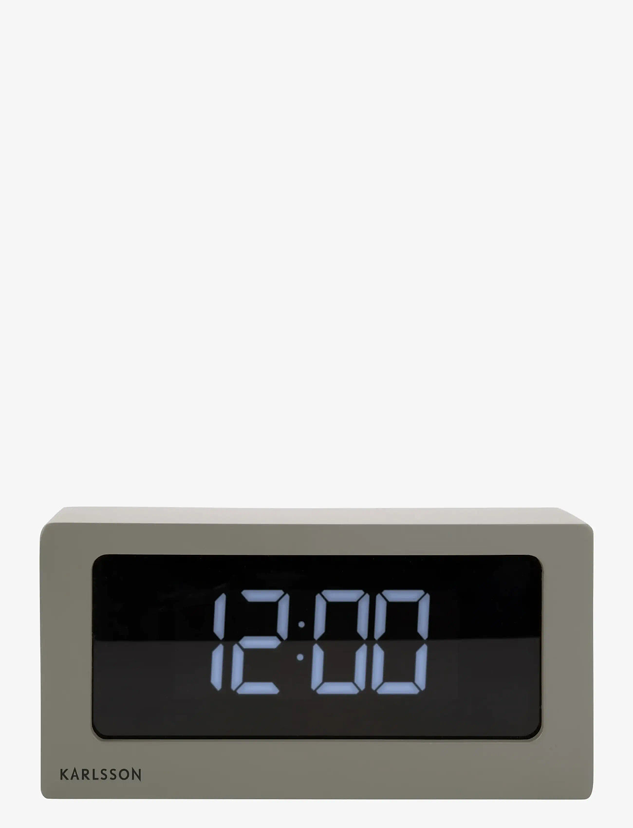KARLSSON - Alarm clock Boxed LED warm grey - Äratuskellad - warm grey - 1