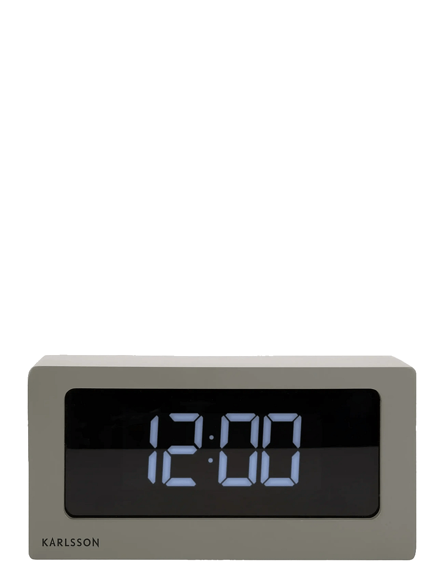 KARLSSON - Alarm clock Boxed LED warm grey - modinātāji - warm grey - 1