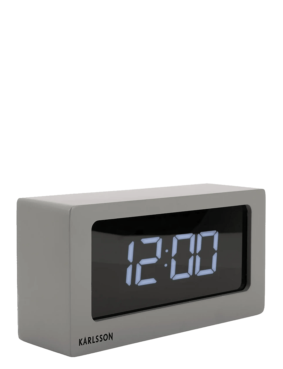 KARLSSON - Alarm clock Boxed LED warm grey - modinātāji - warm grey - 2