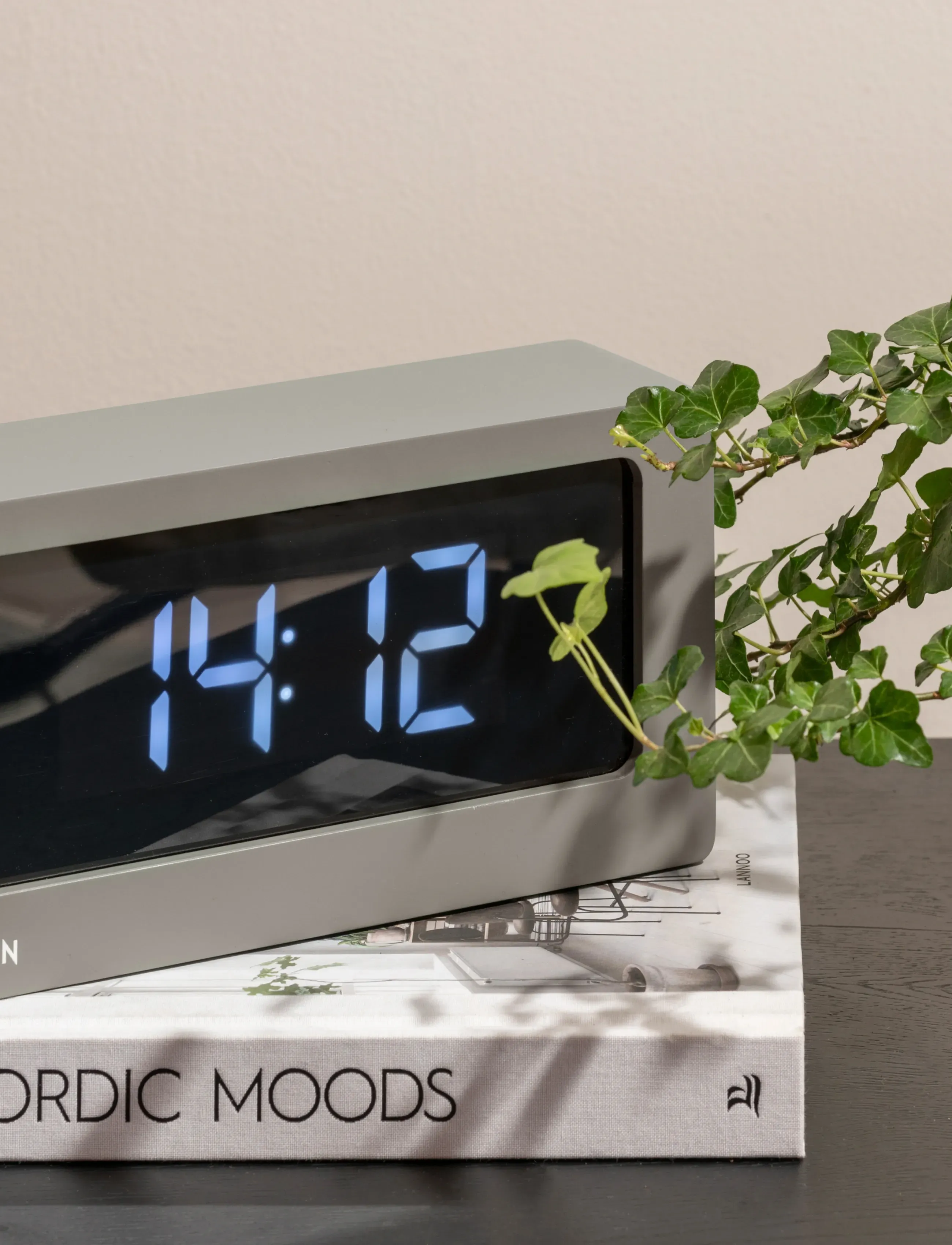 KARLSSON Alarm Clock Boxed Led Warm Grey, H 12.5 cm, Watches, Grau - Clocks, Homeware