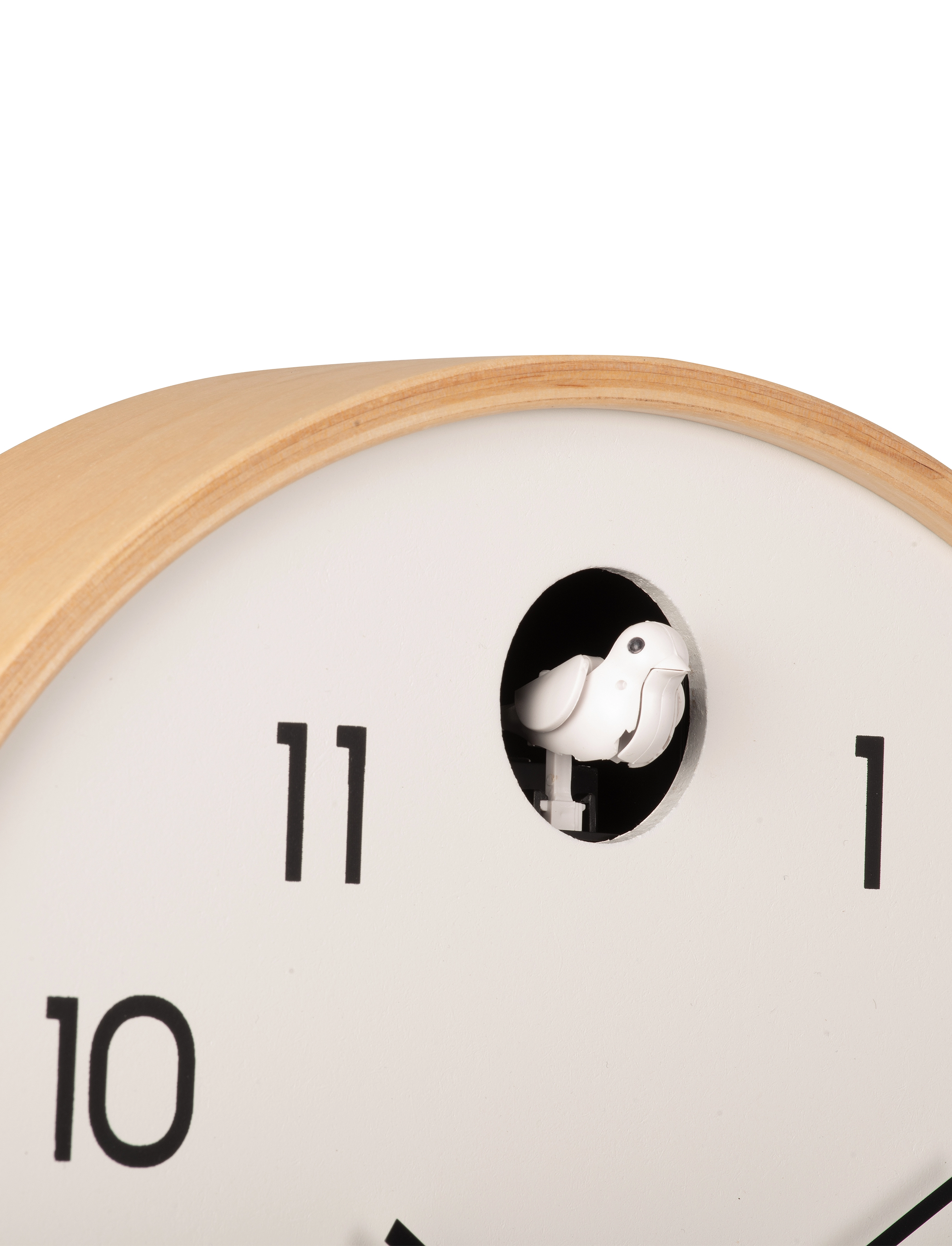 KARLSSON - Wall clock Natural Cuckoo birch wood white - white - 4