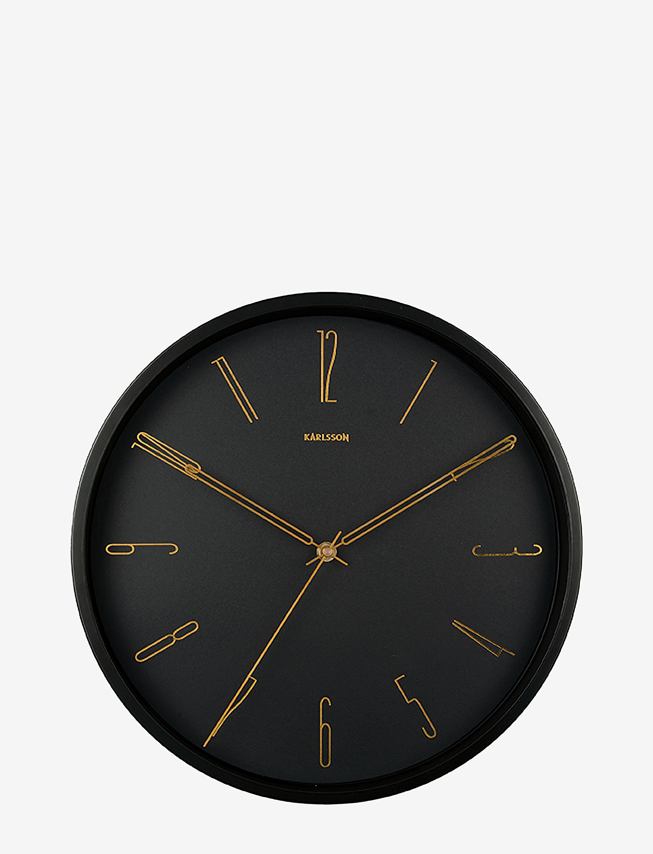KARLSSON - Wall clock Belle Numbers metal black - black - 1
