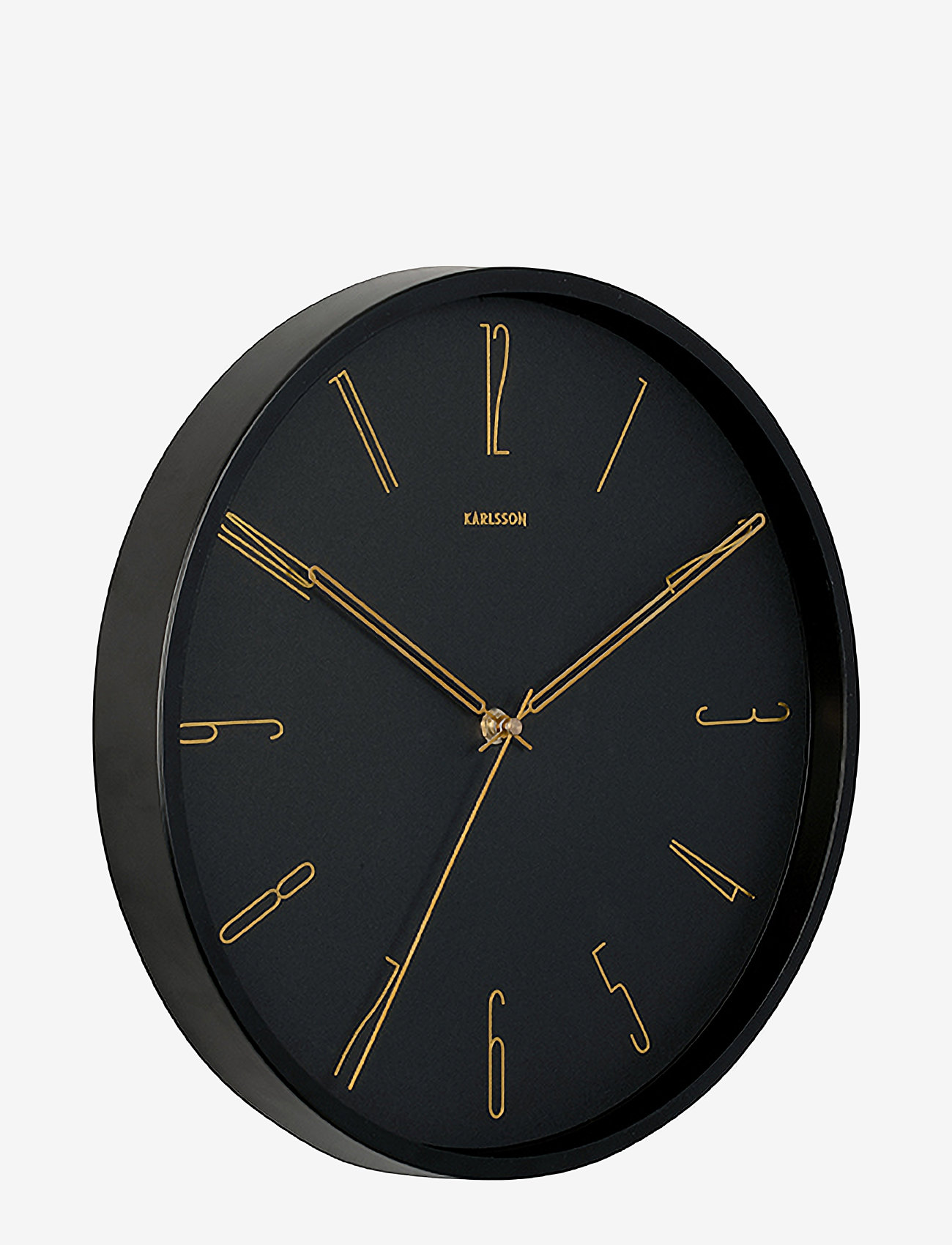 KARLSSON - Wall clock Belle Numbers metal black - black - 2