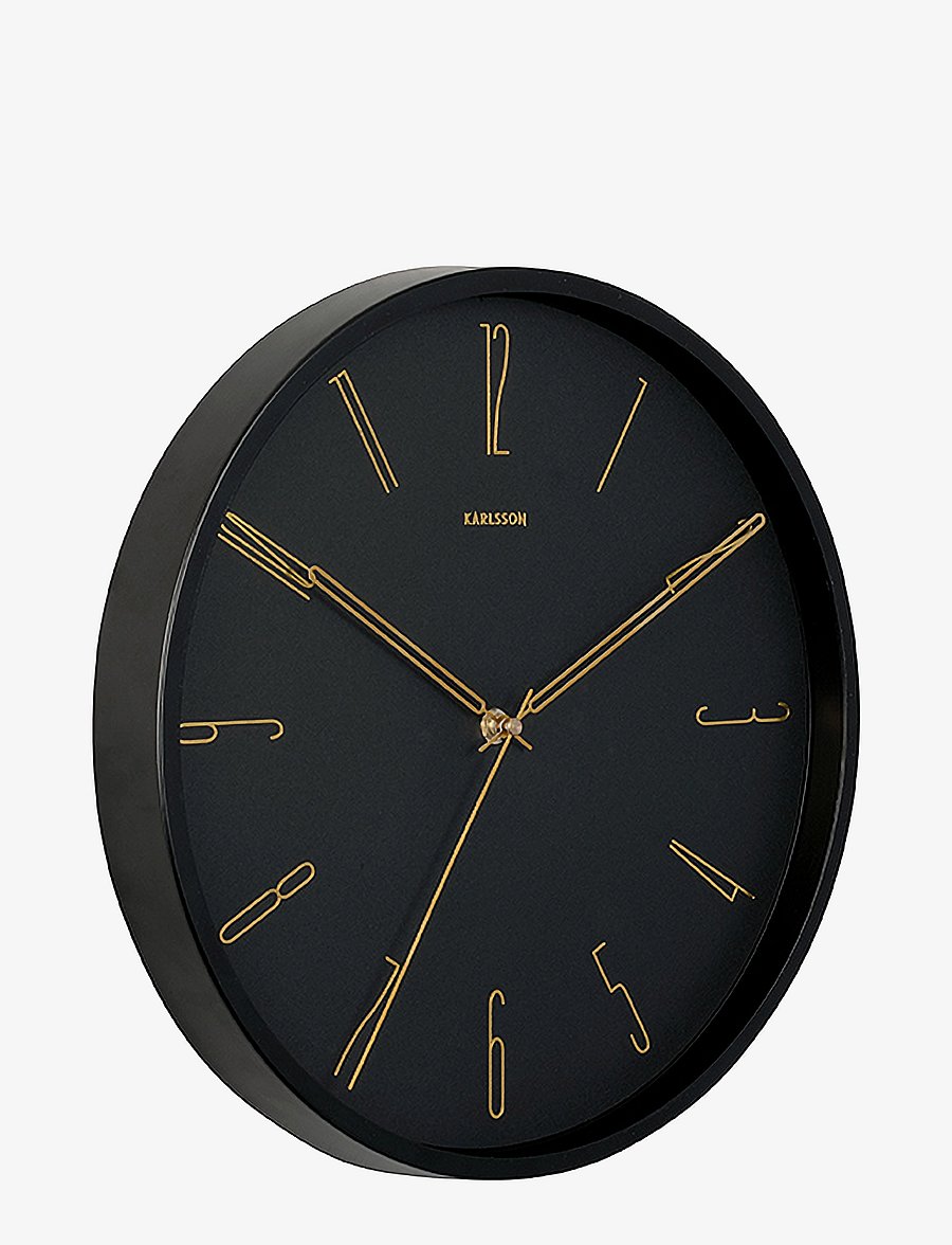 KARLSSON - Wall clock Belle Numbers metal black - wanduhren - black - 2
