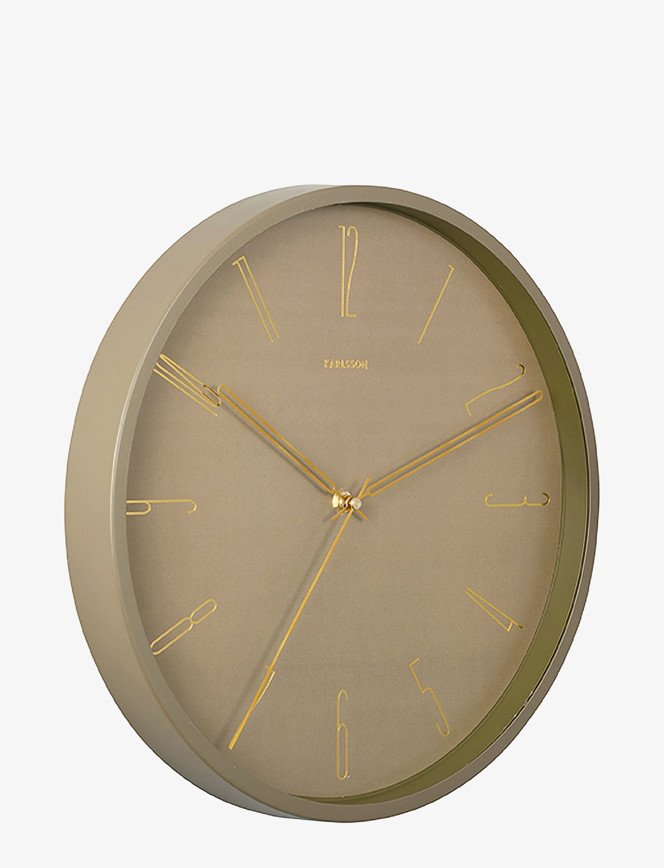 KARLSSON - Wall clock Belle Numbers metal moss green - wanduhren - moss green - 2