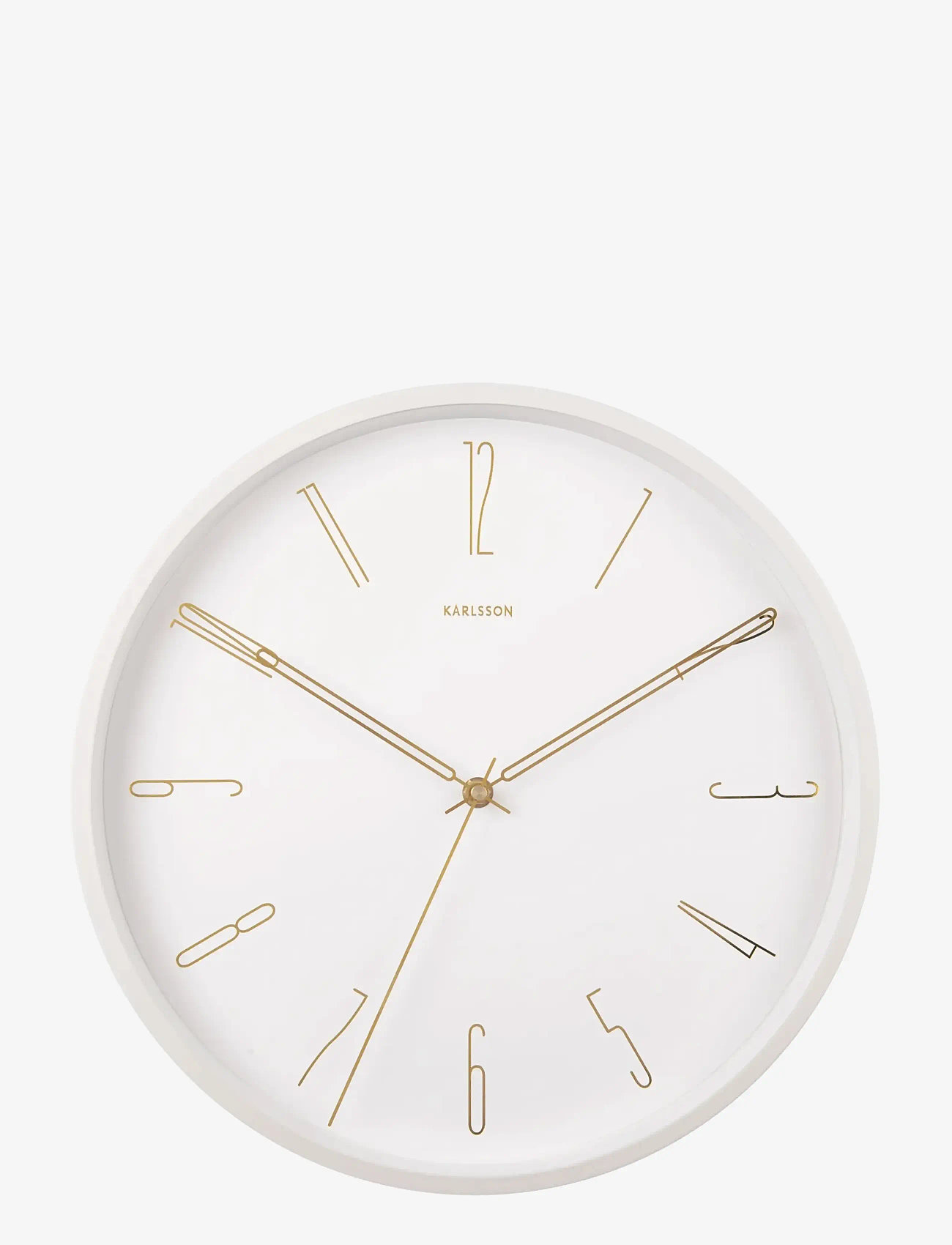 KARLSSON - Wall clock Belle Numbers metal white - seinakellad - white - 1