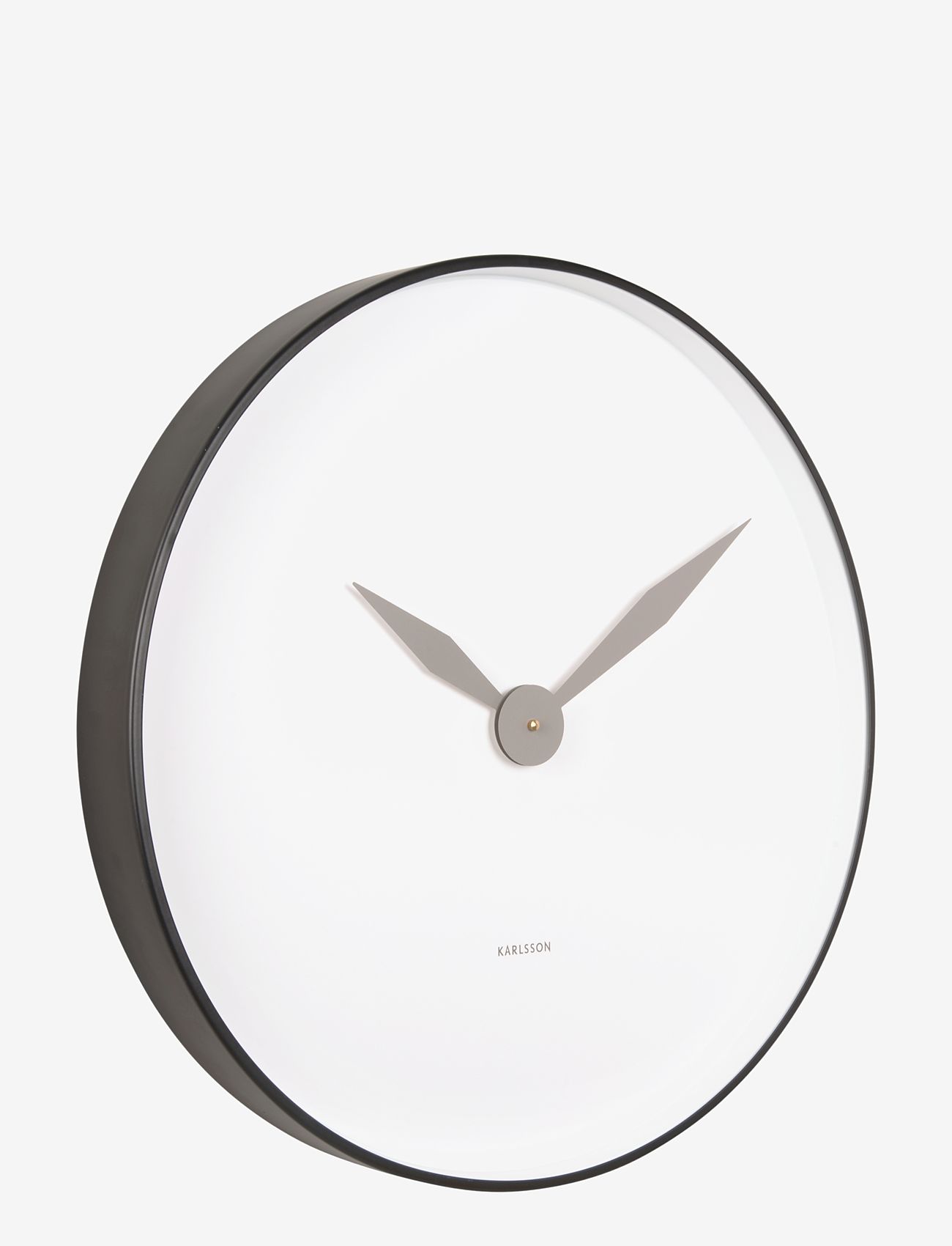 KARLSSON - Wall clock Albatross iron black - vægure - black - 0