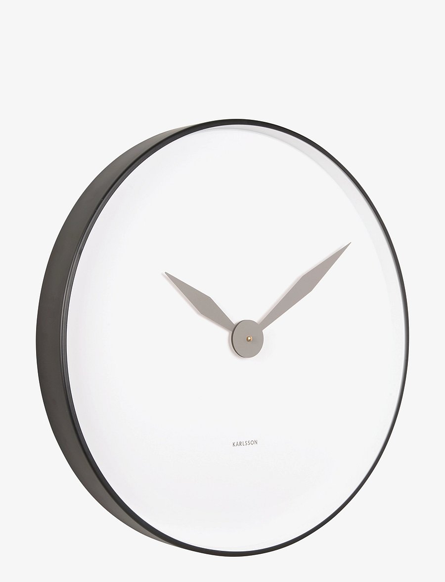 KARLSSON - Wall clock Albatross iron black - wanduhren - black - 0