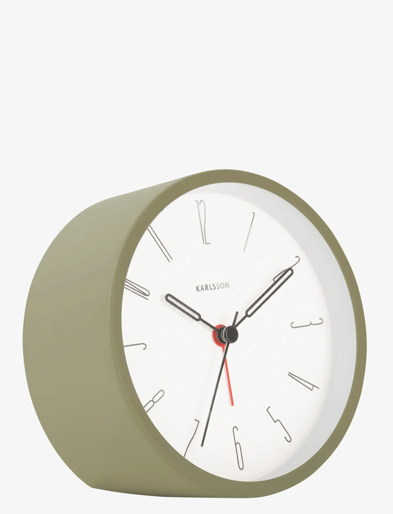 KARLSSON - Alarm clock Belle Numbers iron moss green - wecker - moss green - 0