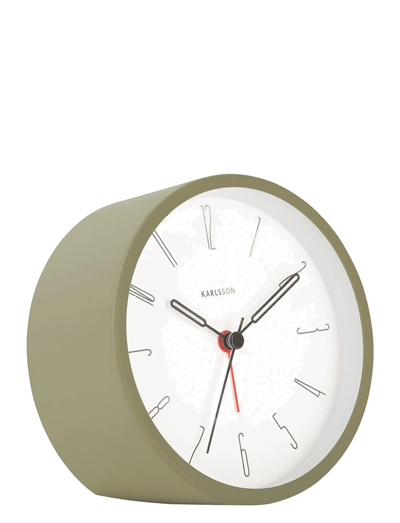 KARLSSON - Alarm clock Belle Numbers iron moss green - wecker - moss green - 0