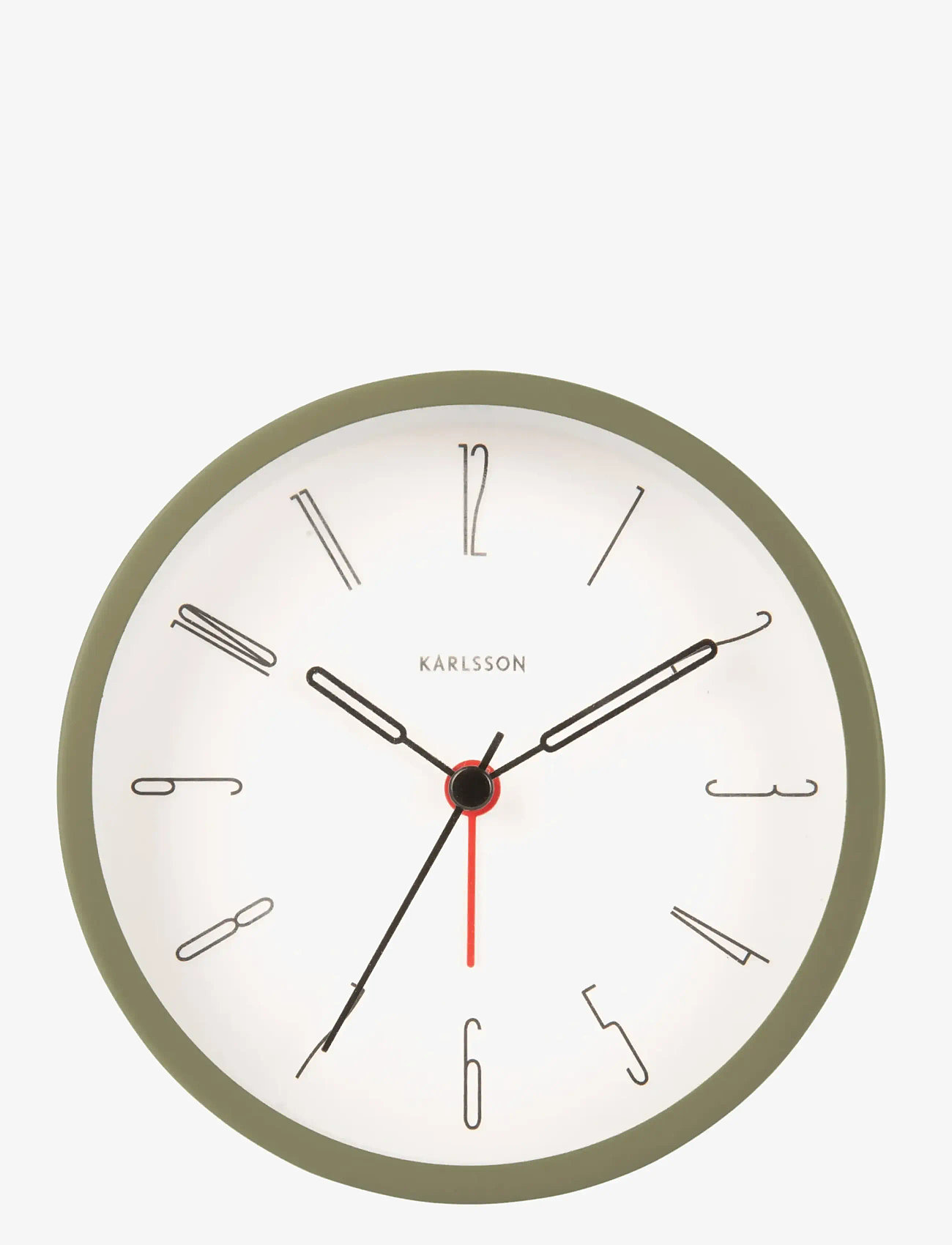 KARLSSON - Alarm clock Belle Numbers iron moss green - wecker - moss green - 1
