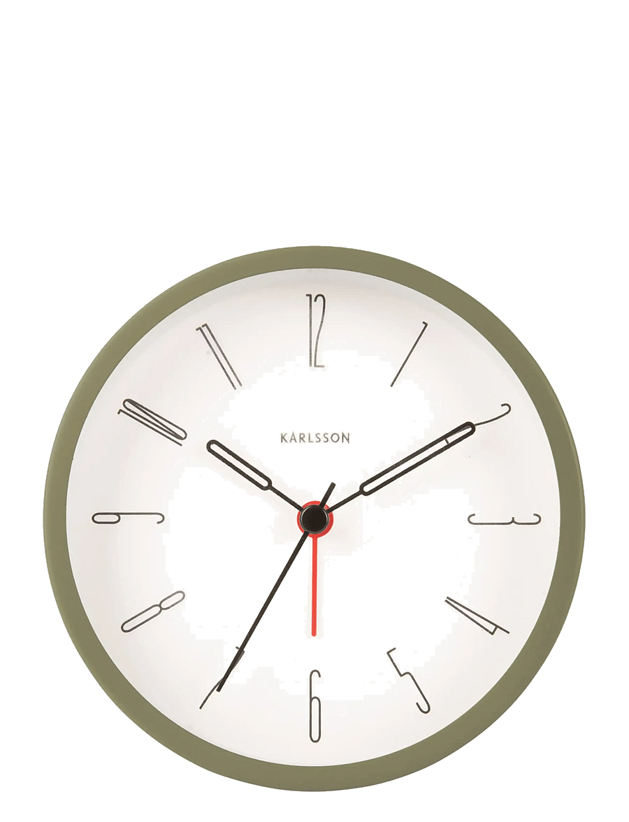 KARLSSON - Alarm clock Belle Numbers iron moss green - Äratuskellad - moss green - 2