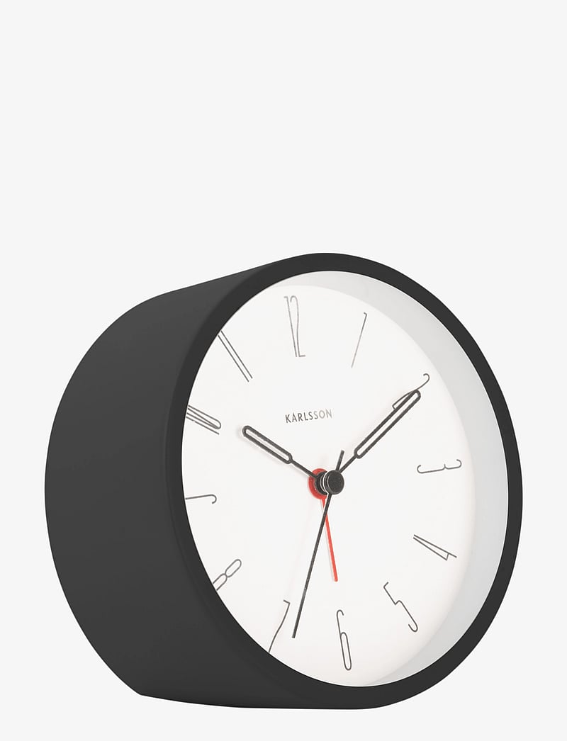 KARLSSON - Alarm clock Belle Numbers iron black - die niedrigsten preise - black - 1