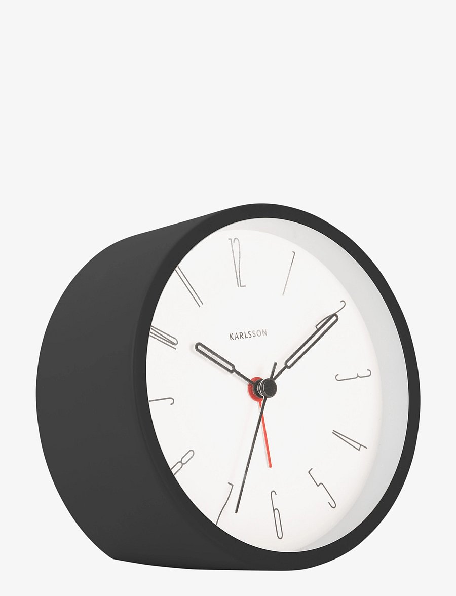 KARLSSON - Alarm clock Belle Numbers iron black - wecker - black - 2