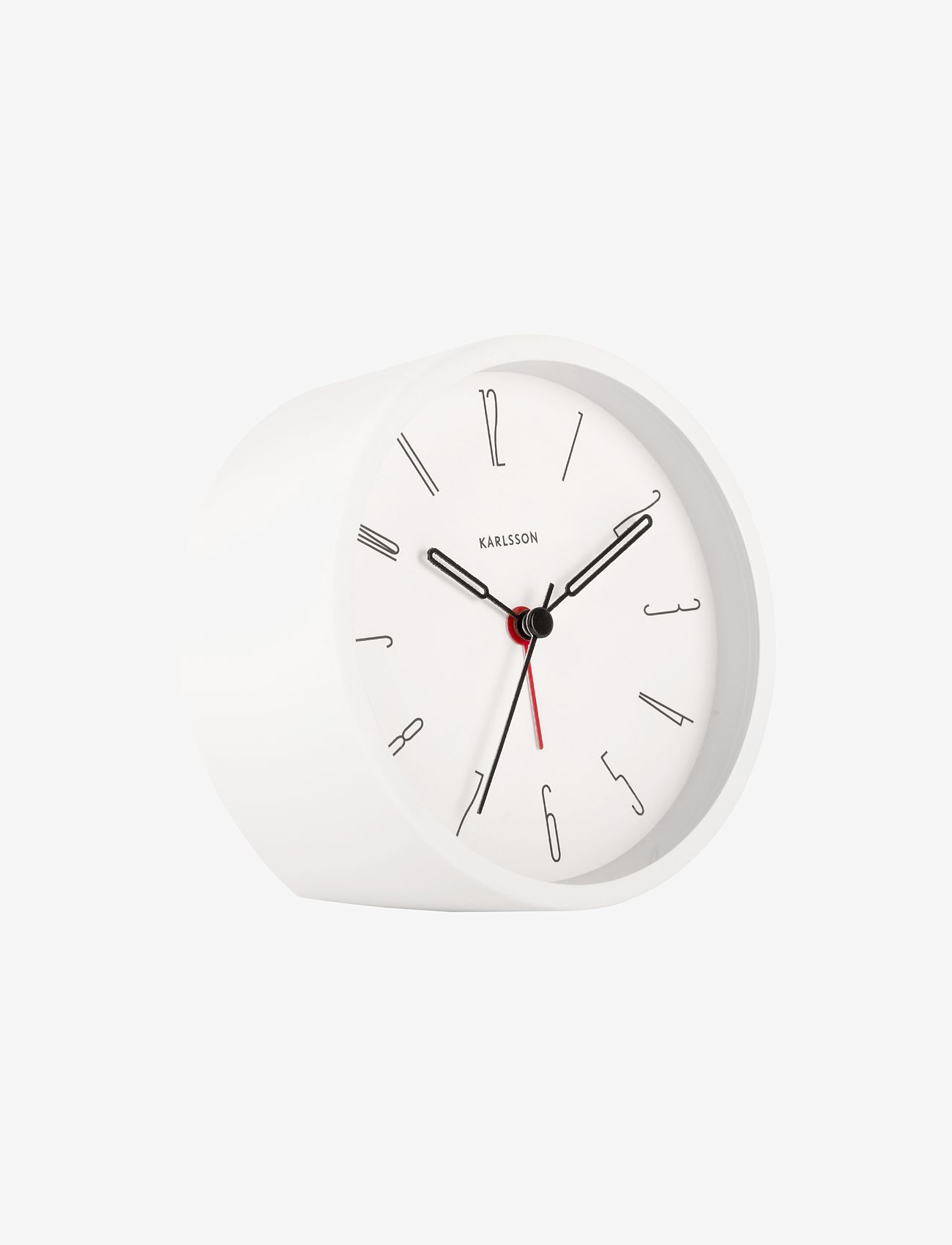 KARLSSON - Alarm clock Belle Numbers iron white - die niedrigsten preise - white - 1