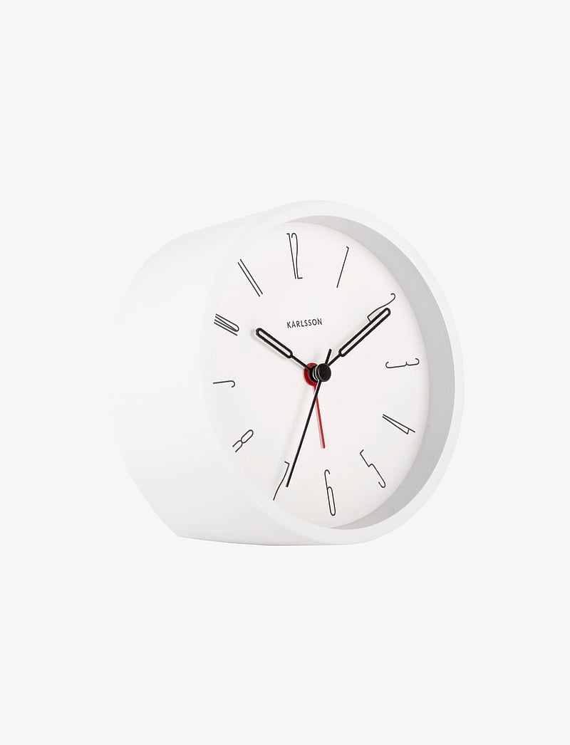 KARLSSON - Alarm clock Belle Numbers iron white - die niedrigsten preise - white - 1