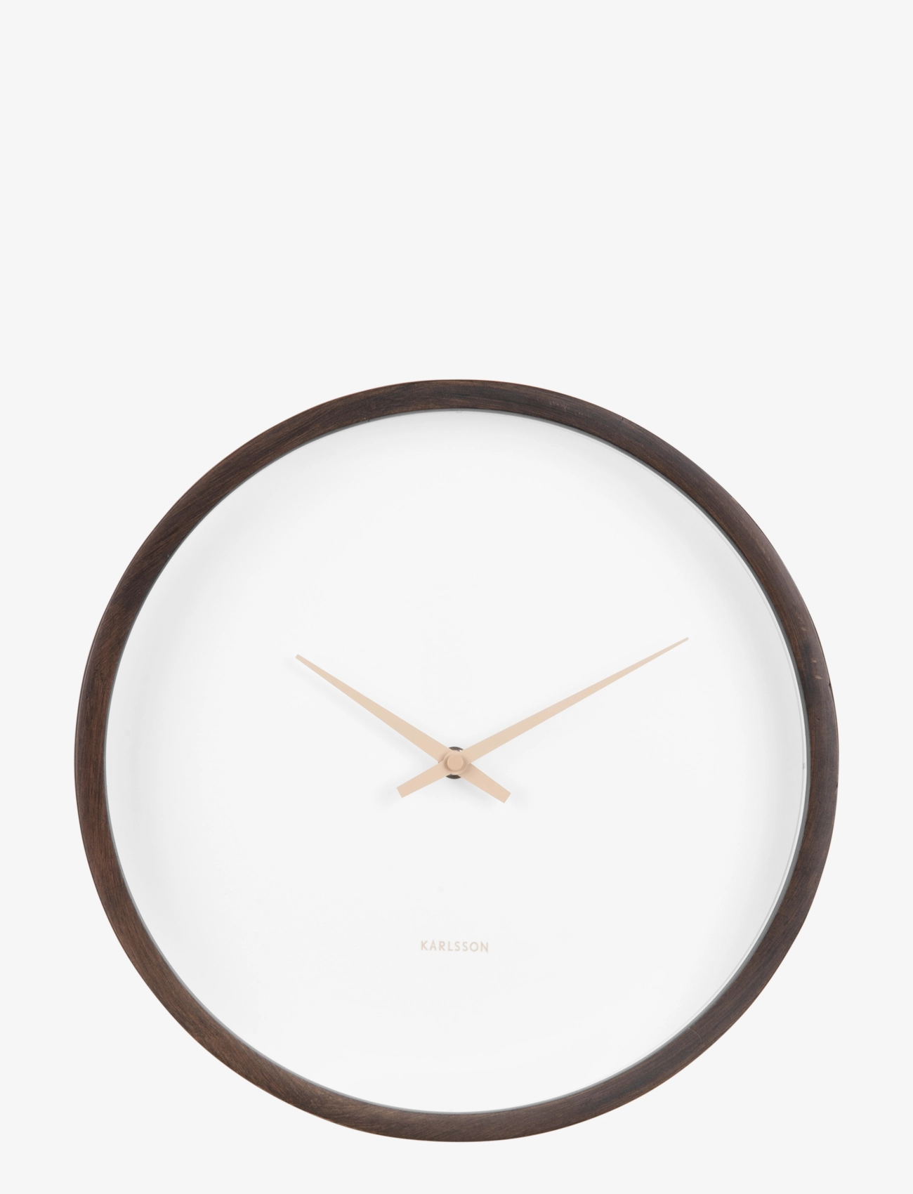 KARLSSON Wall Clock Ancho Dunkel Wood Medium Braun - Ø33X8CM - Unisex