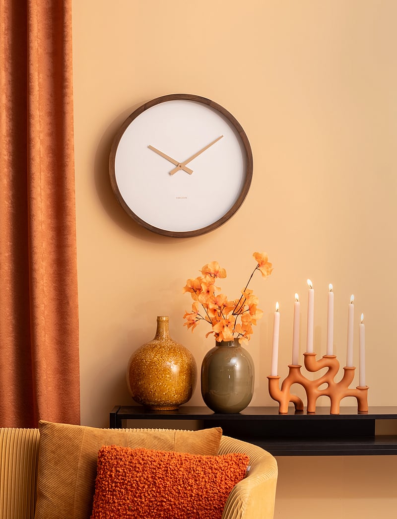 KARLSSON - Wall clock Ancho dark wood medium - wanduhren - dark wood - 2