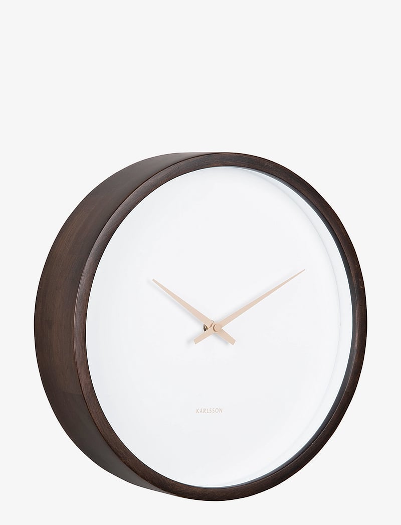 KARLSSON - Wall clock Ancho dark wood medium - wanduhren - dark wood - 1