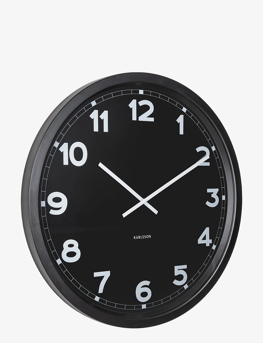 KARLSSON - Wall clock New Classic XL black - seinakellad - black - 0