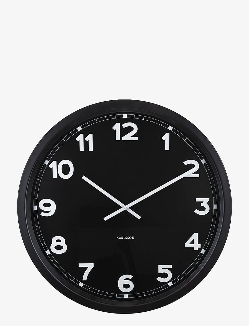 KARLSSON - Wall clock New Classic XL black - versla eftir verði - black - 1