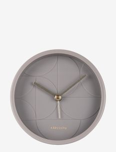 Alarm clock Echelon Circular dark grey, KARLSSON