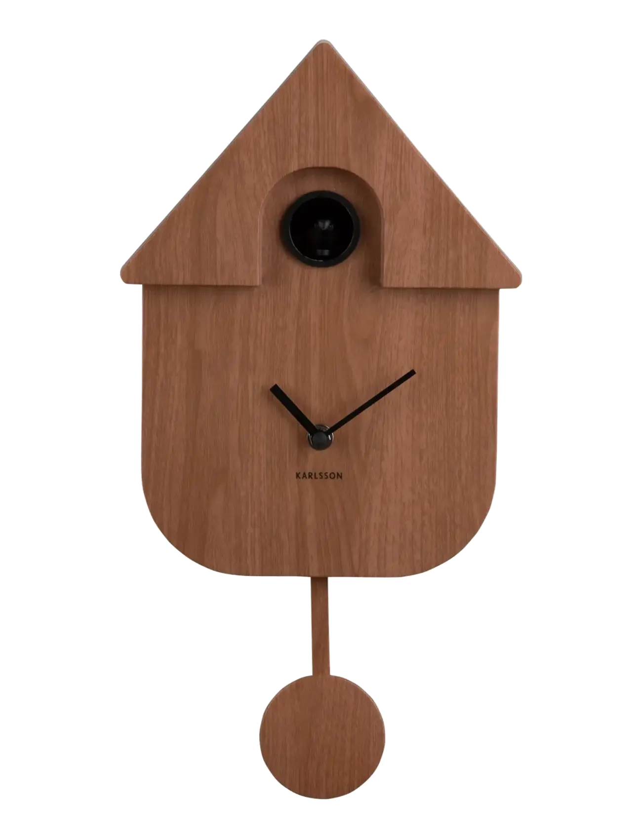 KARLSSON - Wall clock Modern Cuckoo dark wood print - dark wood - 2