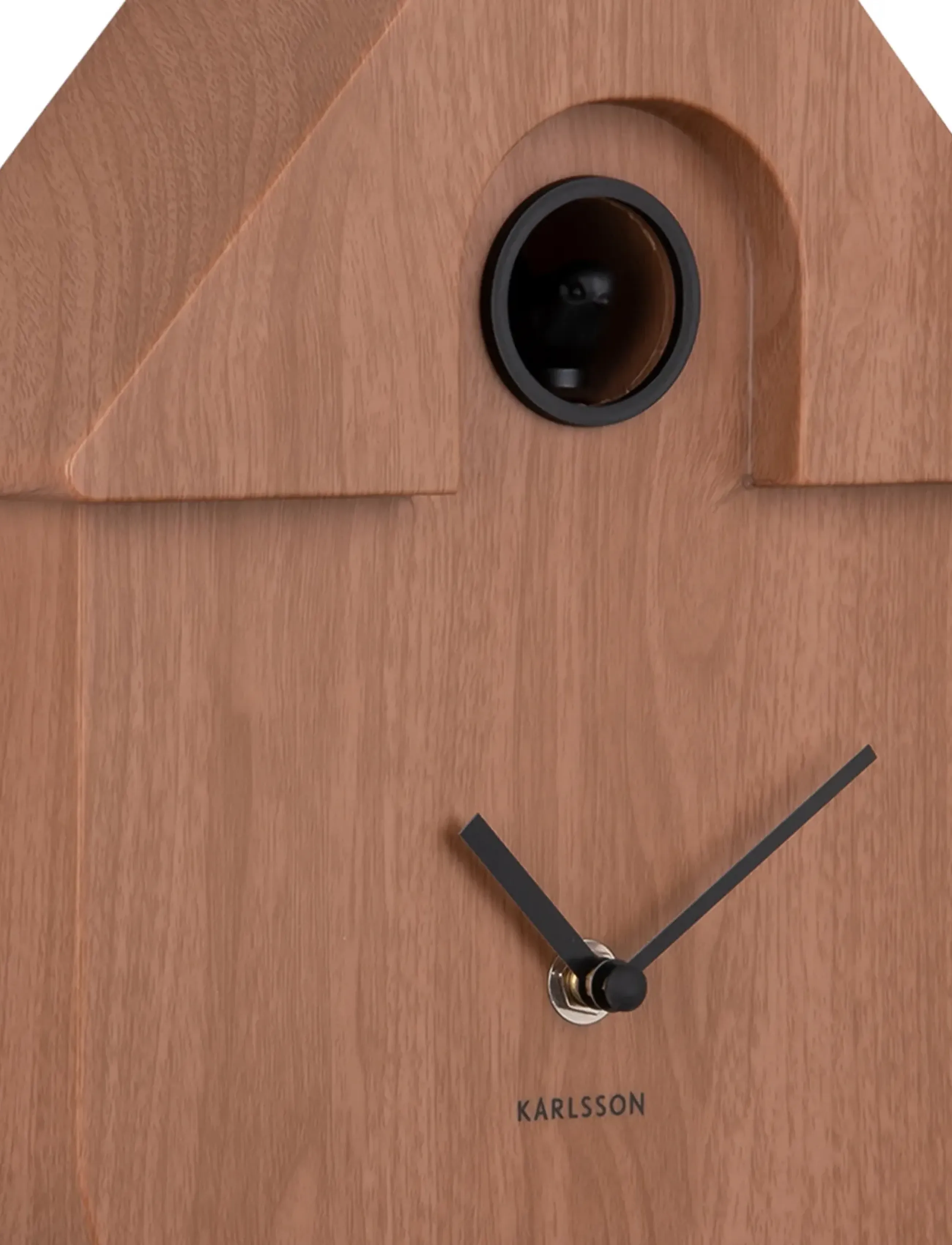 KARLSSON - Wall clock Modern Cuckoo dark wood print - dark wood - 3