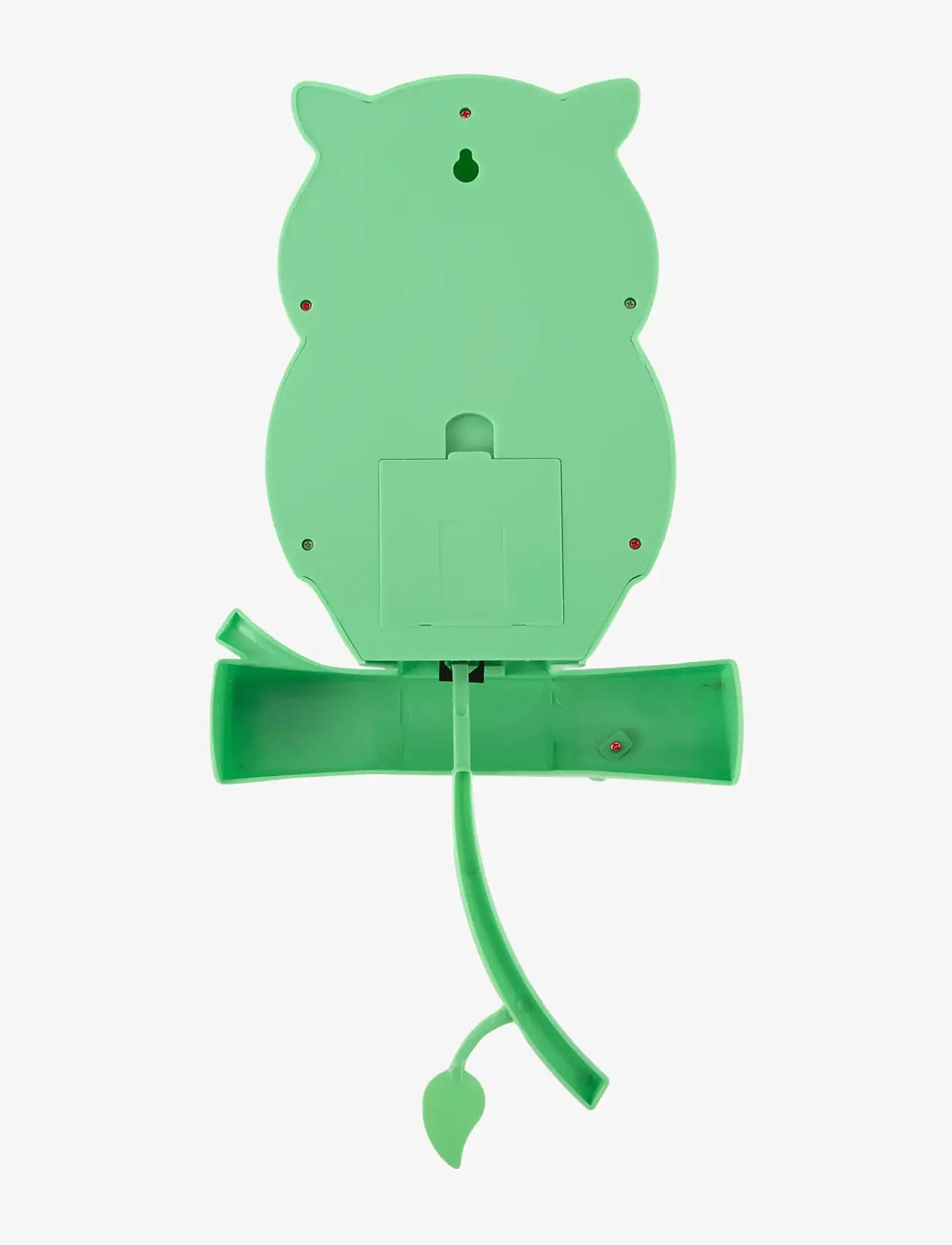 KARLSSON - Wall clock Owl pendulum ABS bright green - kellad - green - 1