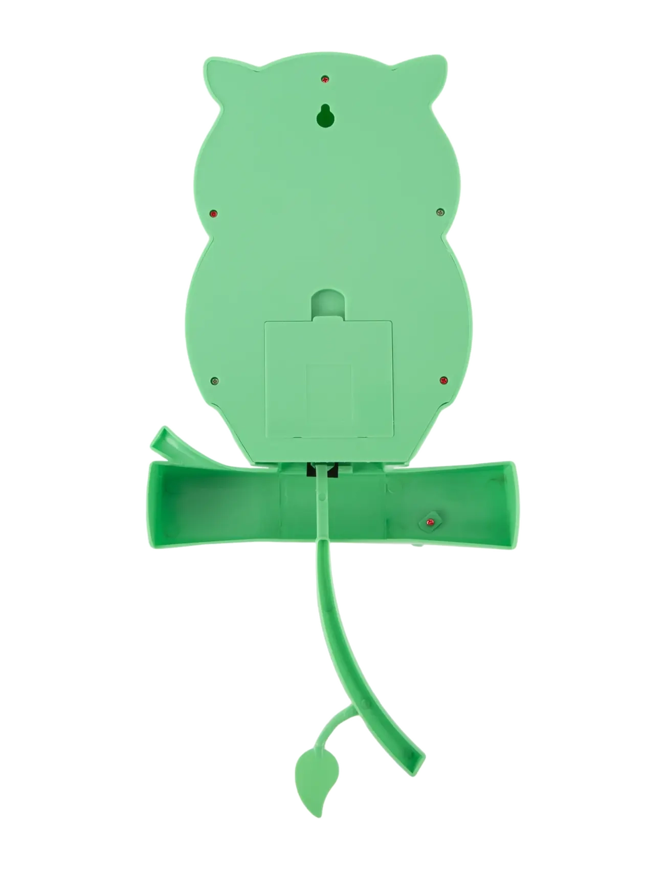 KARLSSON - Wall clock Owl pendulum ABS bright green - kinderen - green - 1