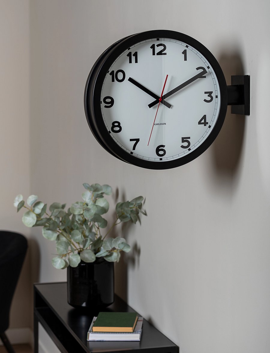 KARLSSON - Wall clock New Classic Double Sided white - wanduhren - white - 2