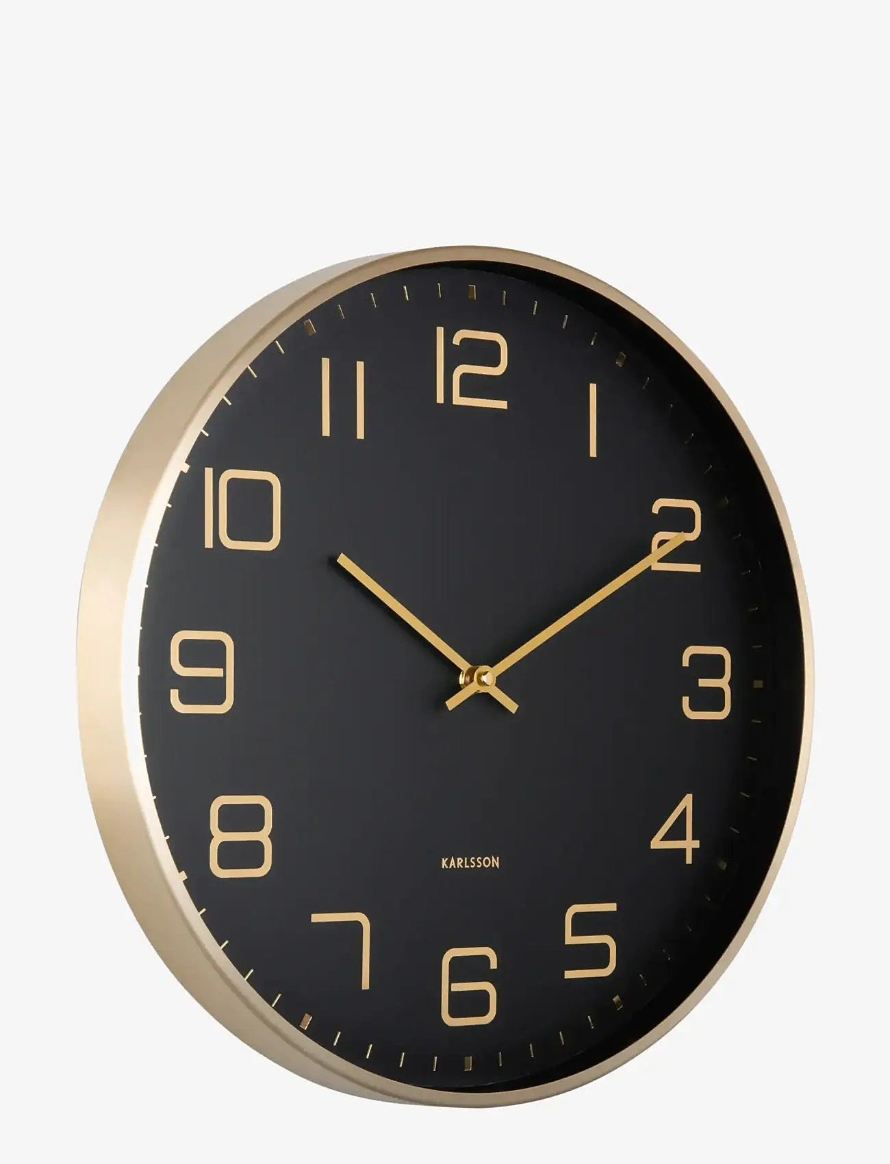 KARLSSON - Wall clock Elegance Glow jungle green - wanduhren - black - 0