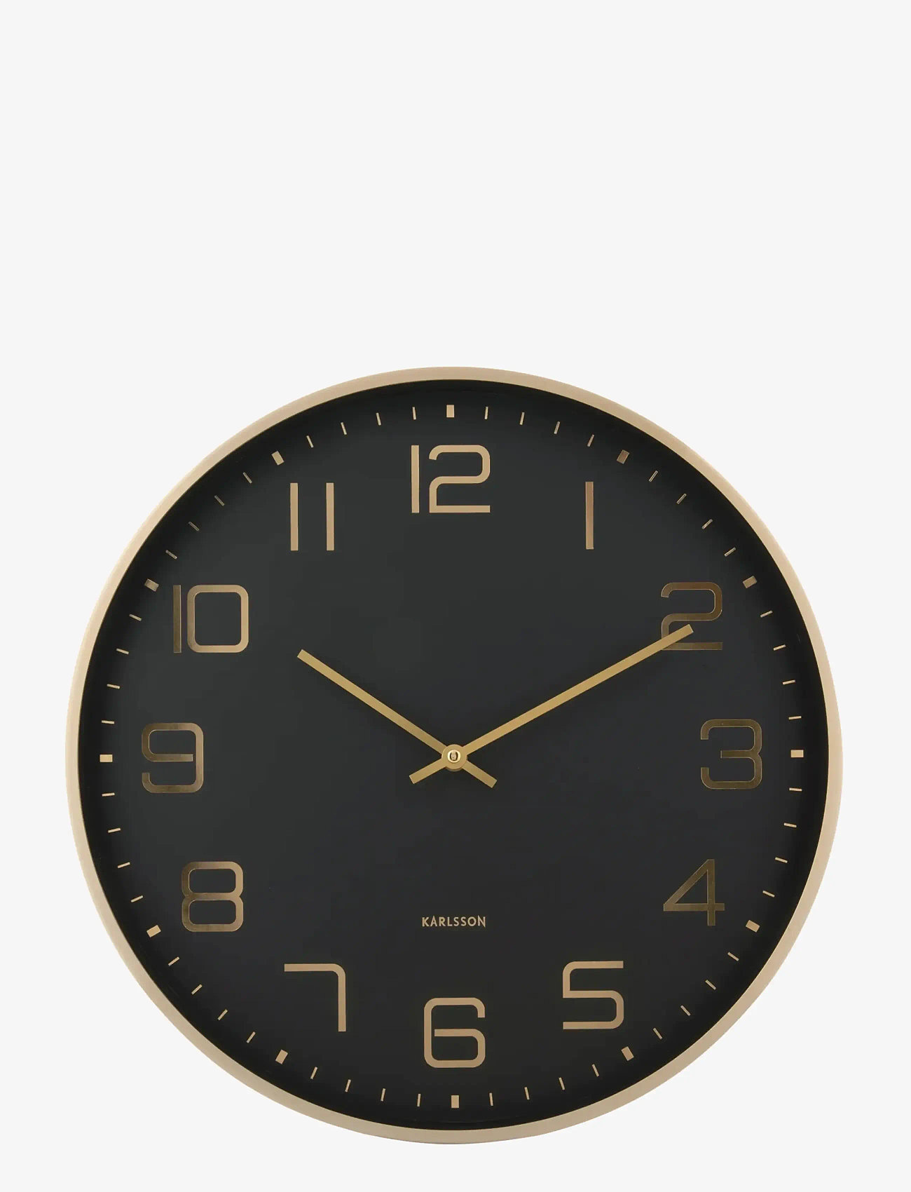 KARLSSON - Wall clock Elegance Glow jungle green - wanduhren - black - 1