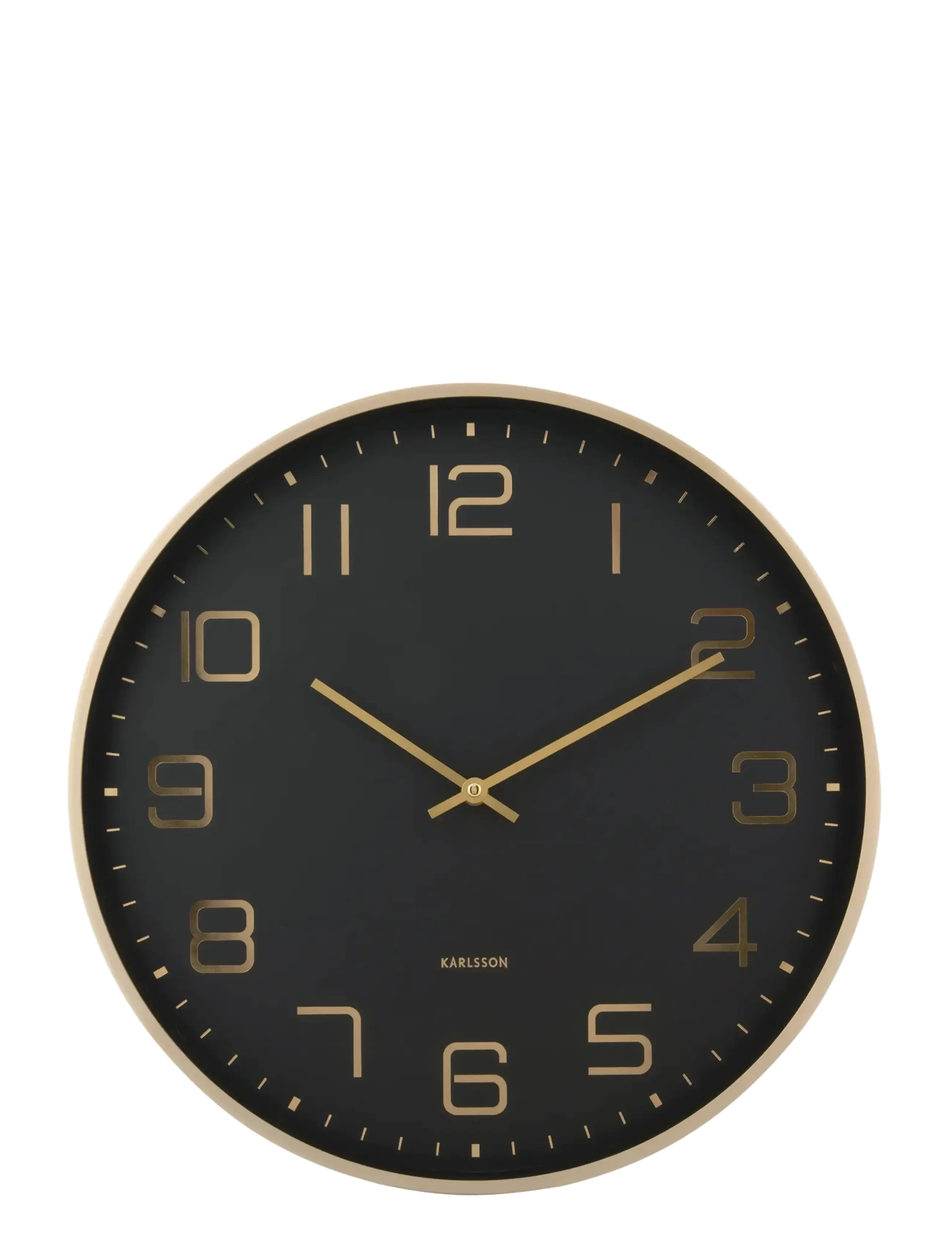 KARLSSON - Wall clock Elegance Glow white - wandklokken - black - 1