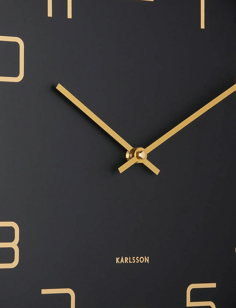 KARLSSON - Wall clock Elegance Glow white - wanduhren - black - 2