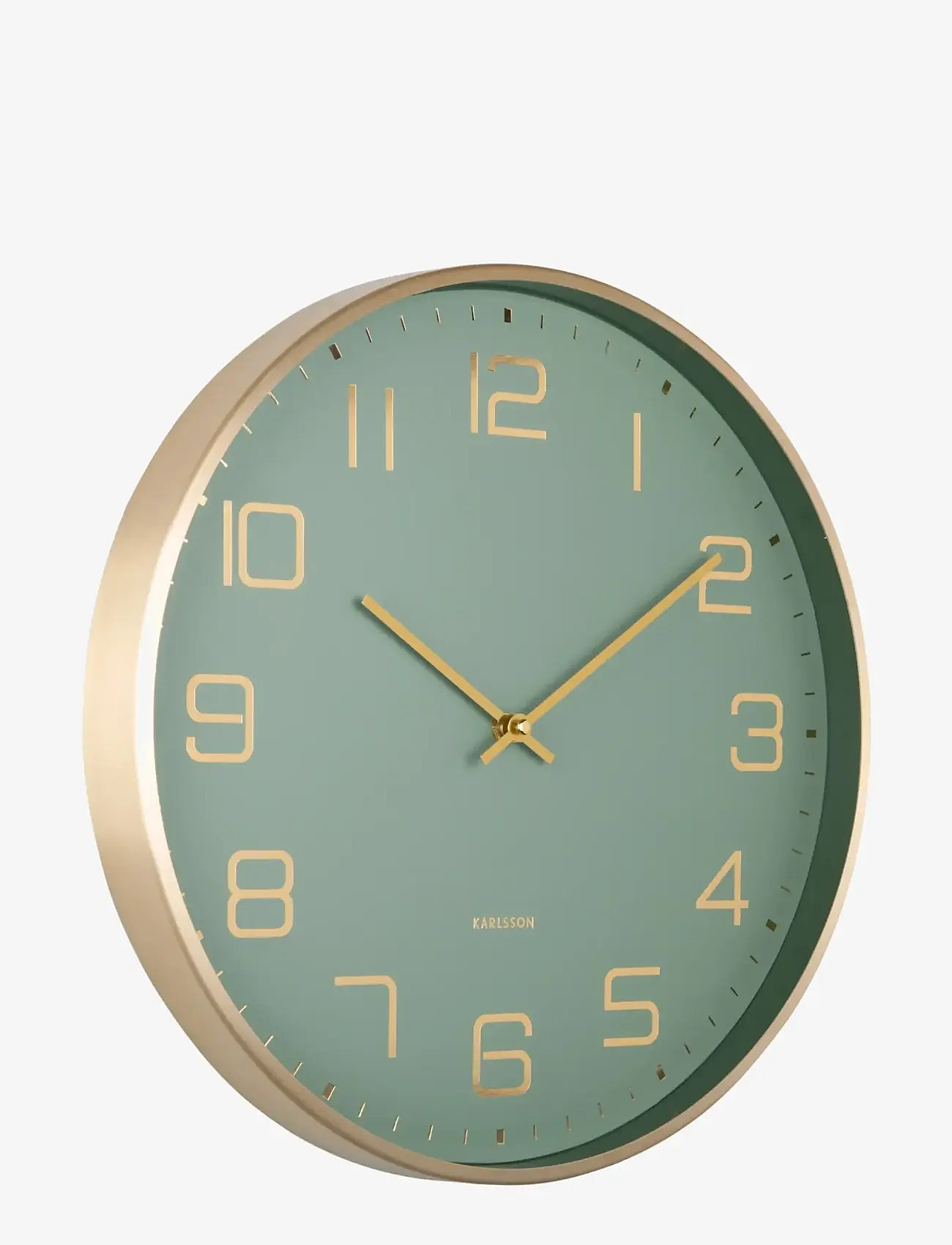 KARLSSON - Wall clock Elegance Glow jungle green - wanduhren - jungle green - 1