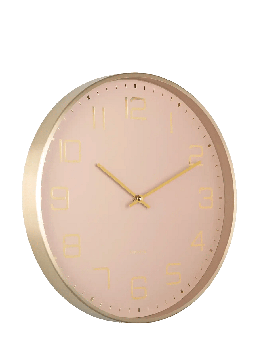KARLSSON - Wall clock Elegance Glow white - seinakellad - soft brown - 1