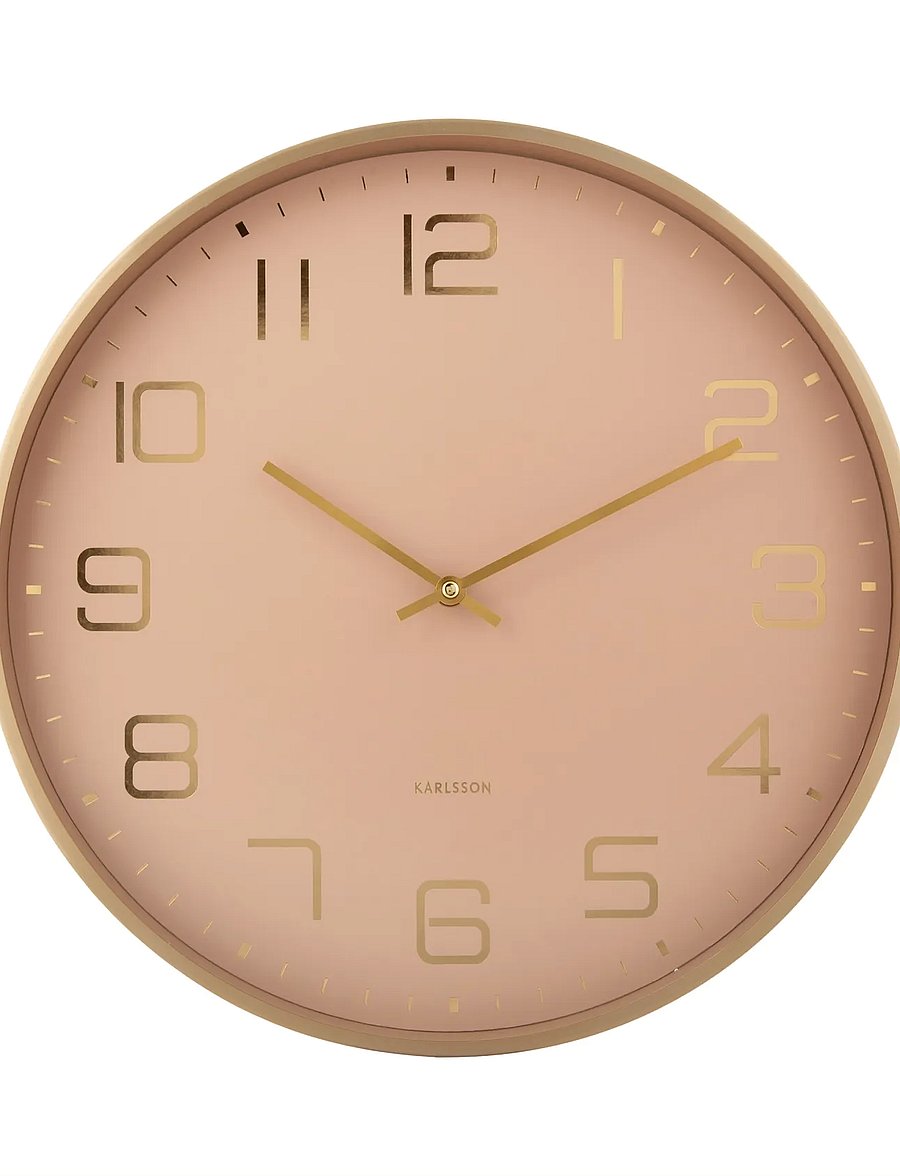 KARLSSON - Wall clock Elegance Glow white - seinakellad - soft brown - 0
