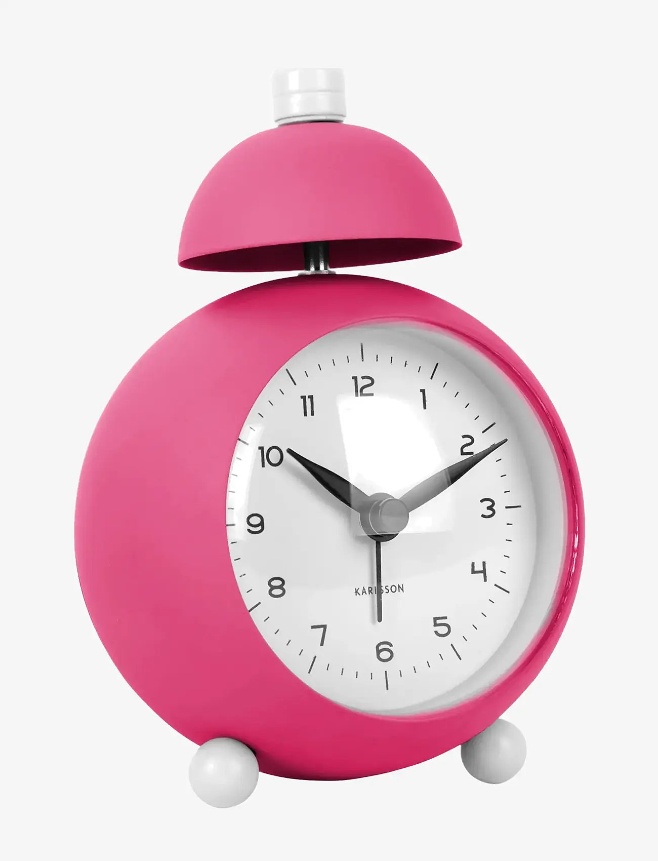 KARLSSON - Alarm clock Chaplin metal matt bright pink - kellad - pink - 0