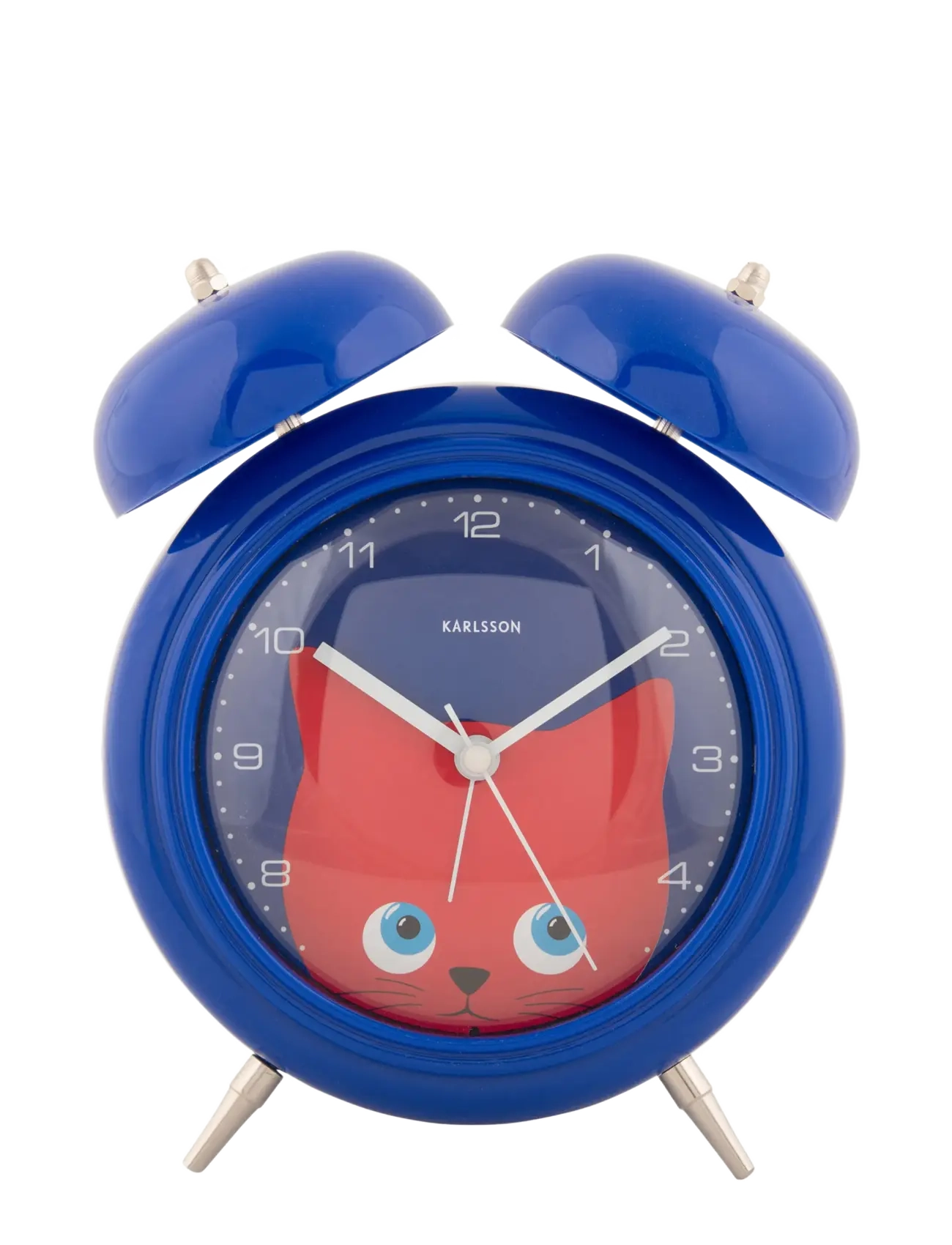KARLSSON Alarm clock Peekaboo Cat dark blue - Lastetuba - BLUE / blue