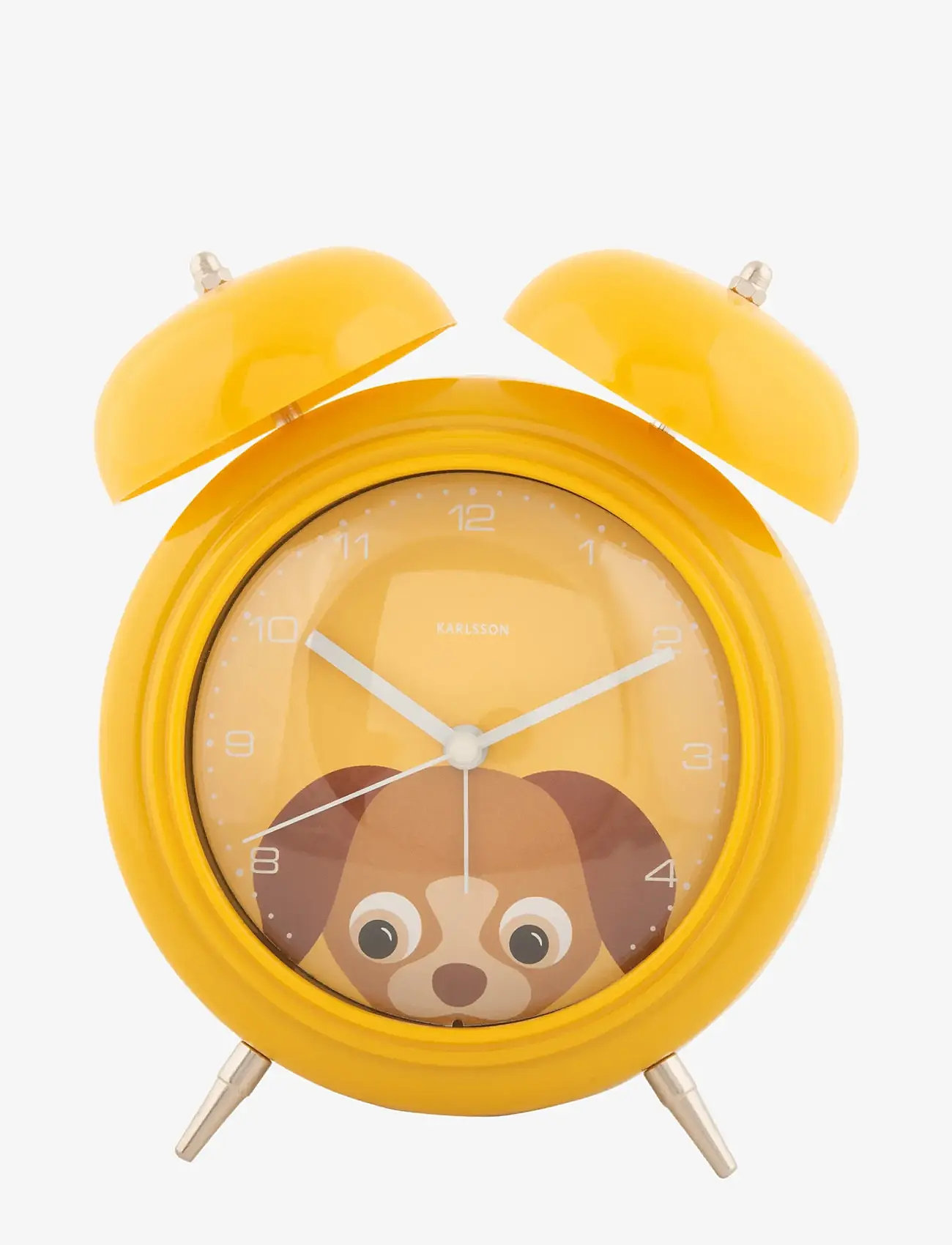 KARLSSON - Alarm clock Peekaboo Dog yellow - klockor - yellow - 0