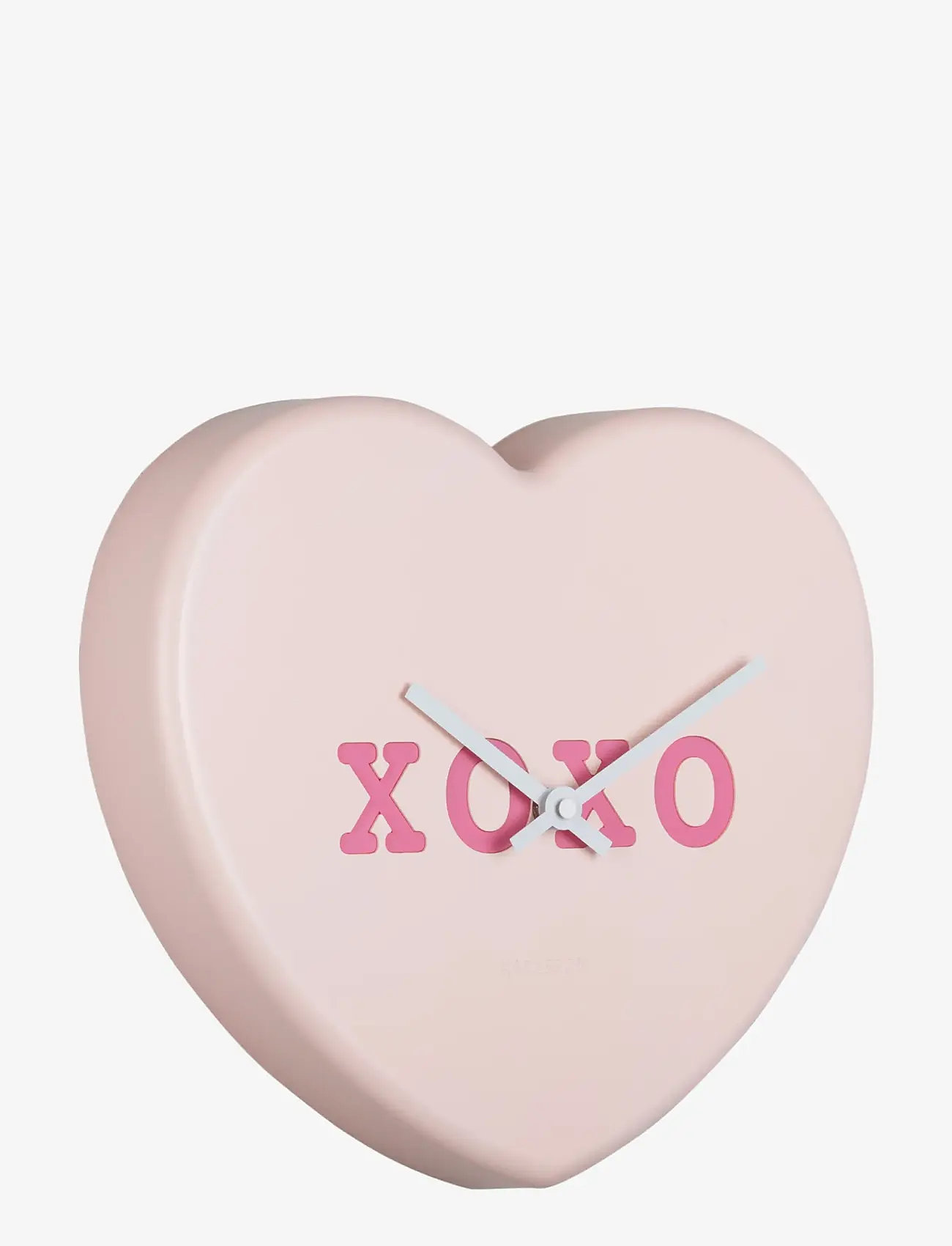 KARLSSON - Wall clock Heart Candy soft pink - laveste priser - pink - 1