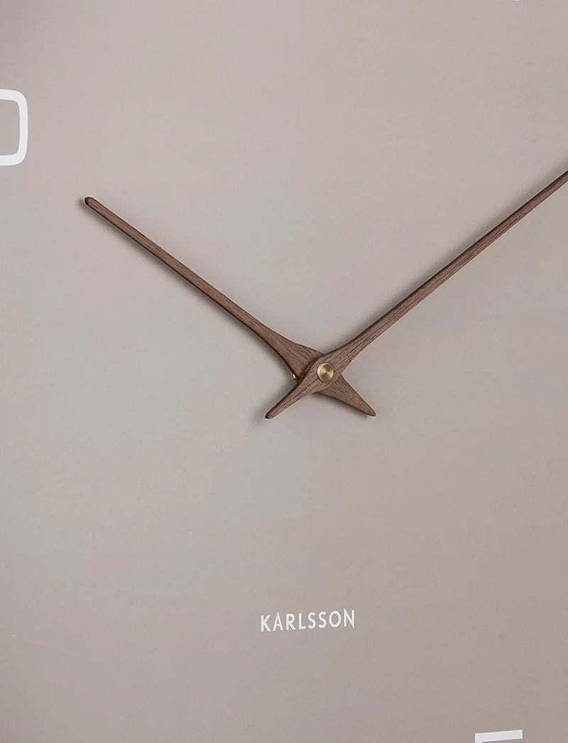 KARLSSON - Wall clock Acento wood light grey - wanduhren - light grey - 0