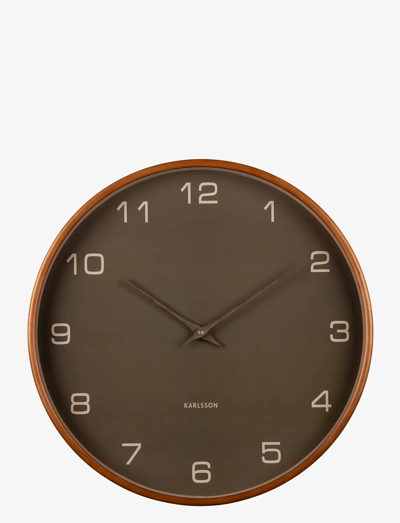 KARLSSON - Wall clock Acento wood moss green - wall clocks - moss green - 2