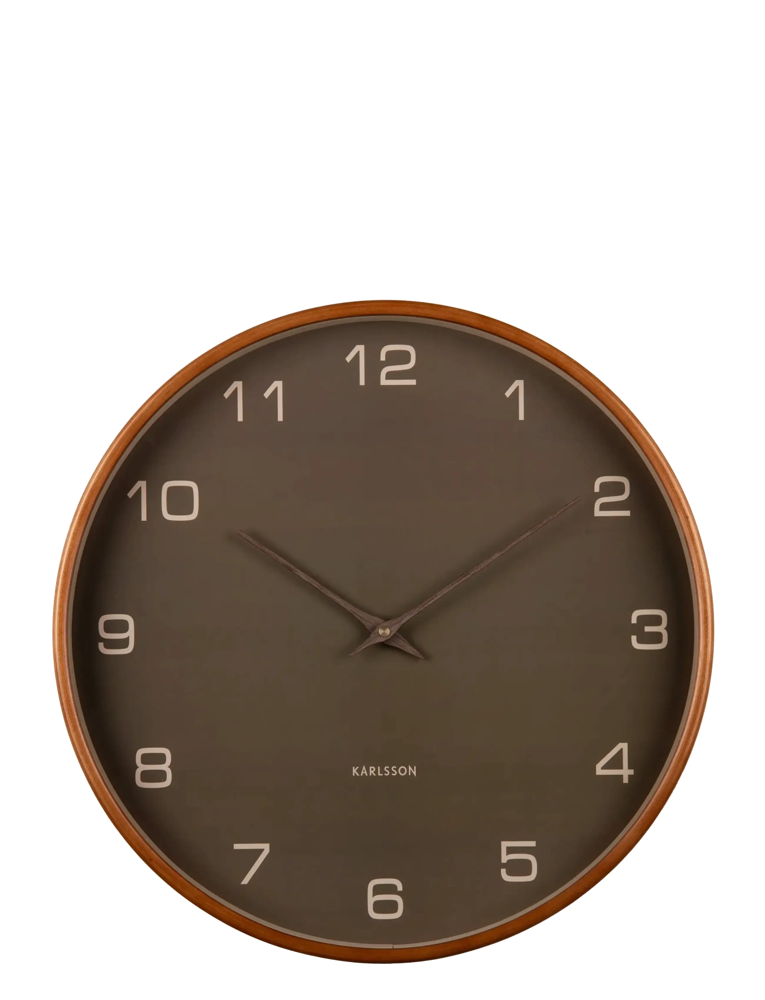 KARLSSON - Wall clock Acento wood white - wall clocks - moss green - 2