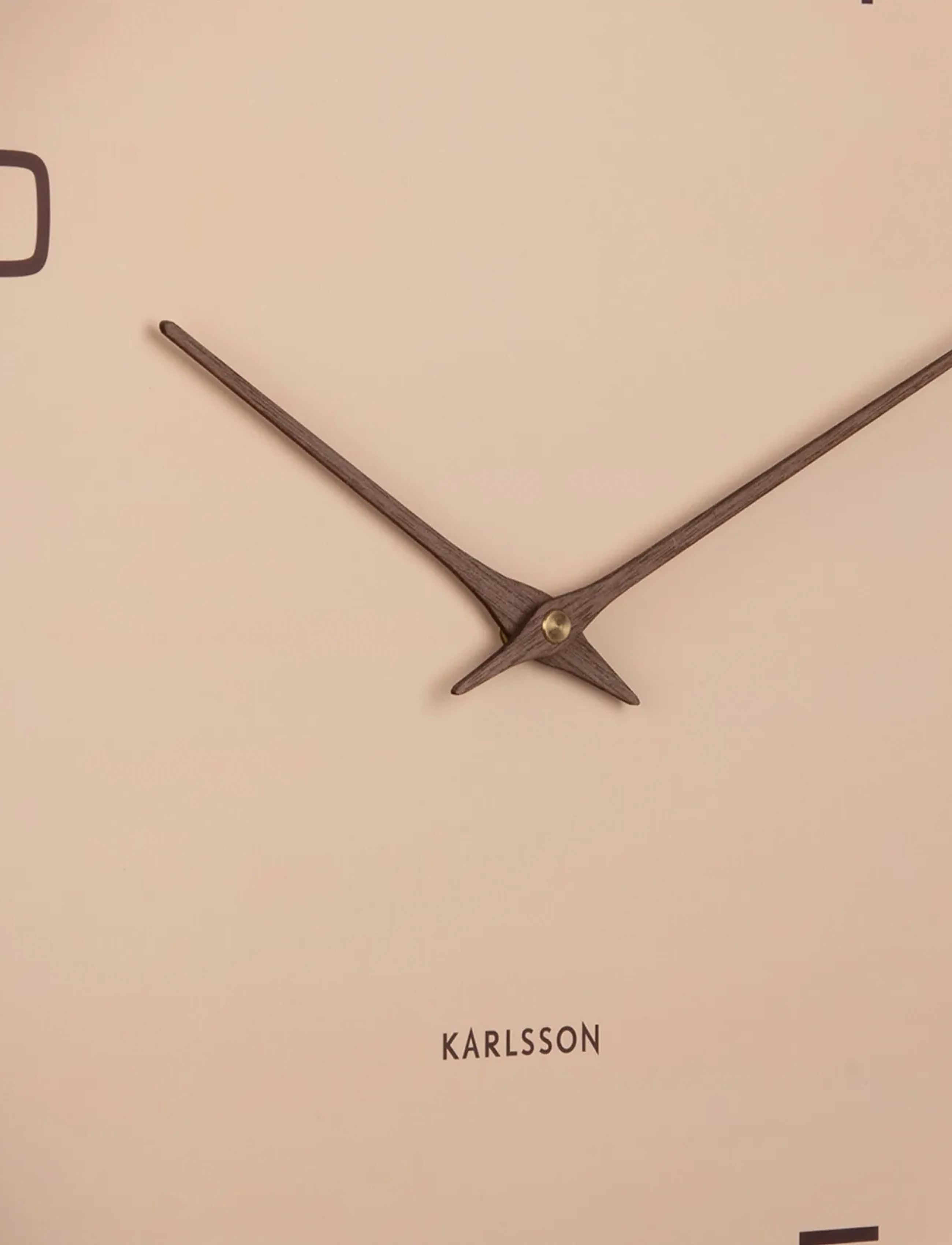 KARLSSON Wall Clock Acento Wood White, Ø 40 cm, Watches, Beige - Clocks, Homeware