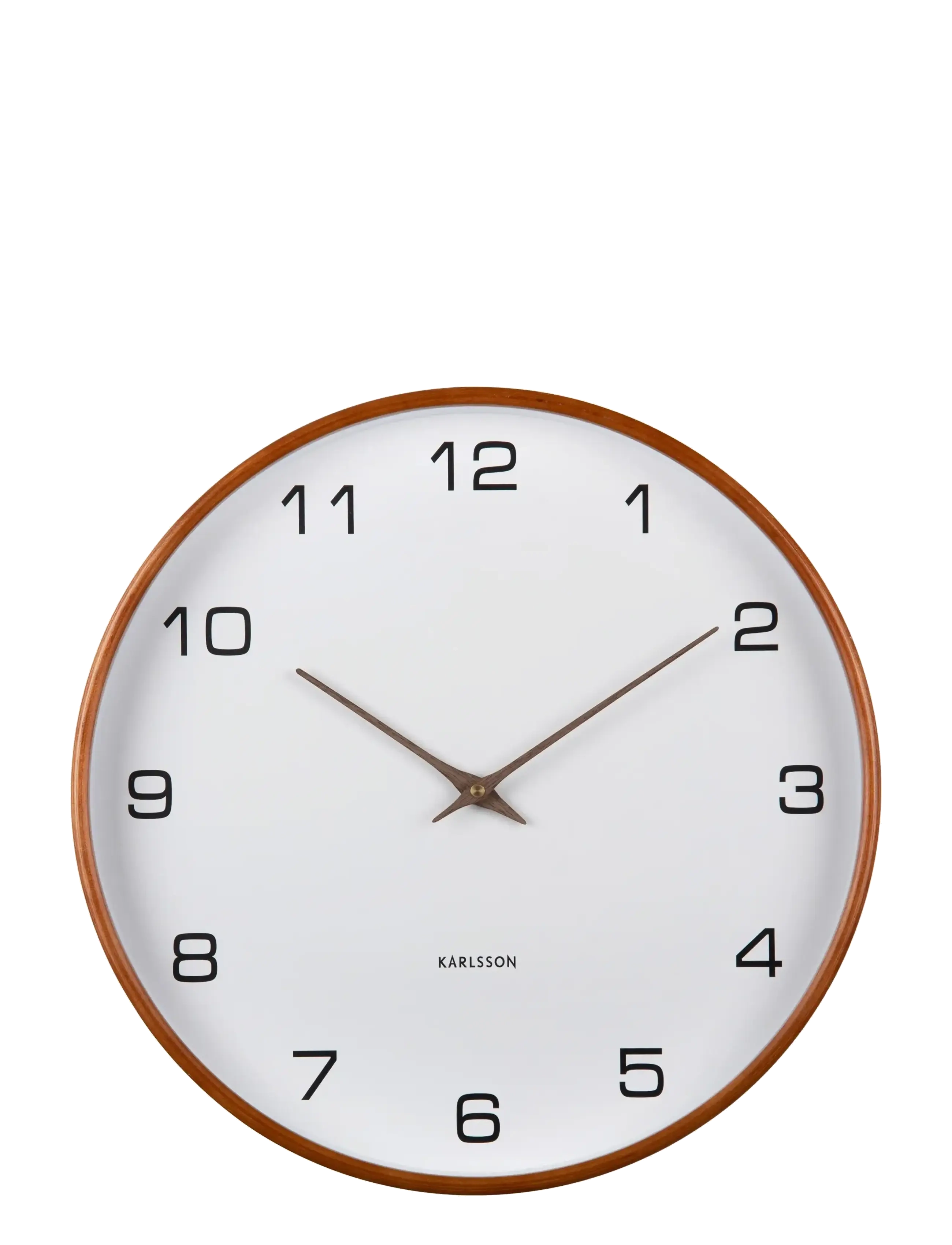 KARLSSON - Wall clock Acento wood white - wanduhren - white - 2