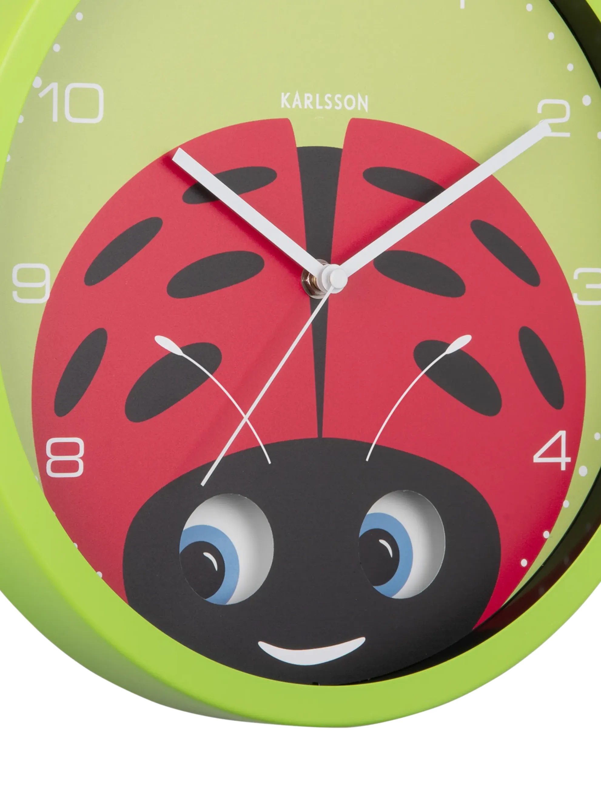 KARLSSON - Wall clock Peekaboo Ladybug green - kinder - green - 2